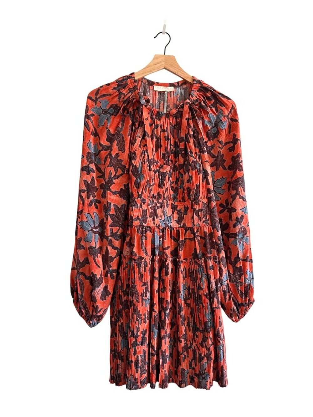 ULLA JOHNSON Sefia Silk Mini Dress In Hibiscus, Size 0,  New with tag